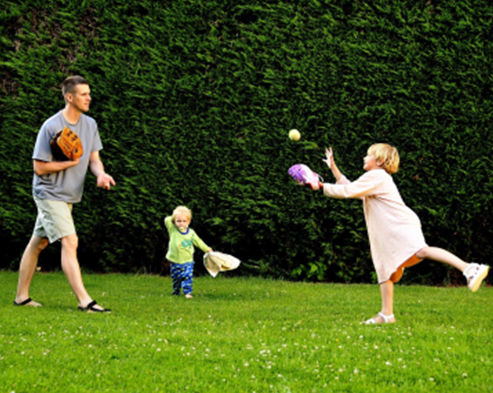 Playing Catch for Motor Skills Development