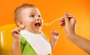 Baby Eating Dinner