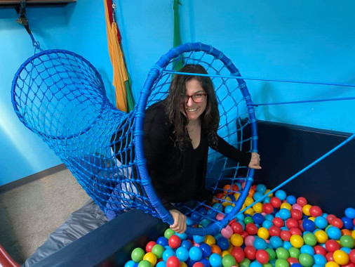 Hanging Tunnel in the Sensory Gym